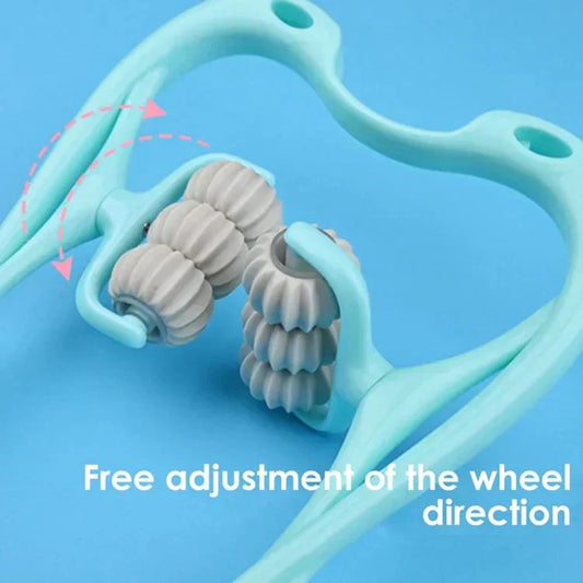 6 Wheel Pressure Point Neck Massager Relieve Neck, Back And Shoulder Pain