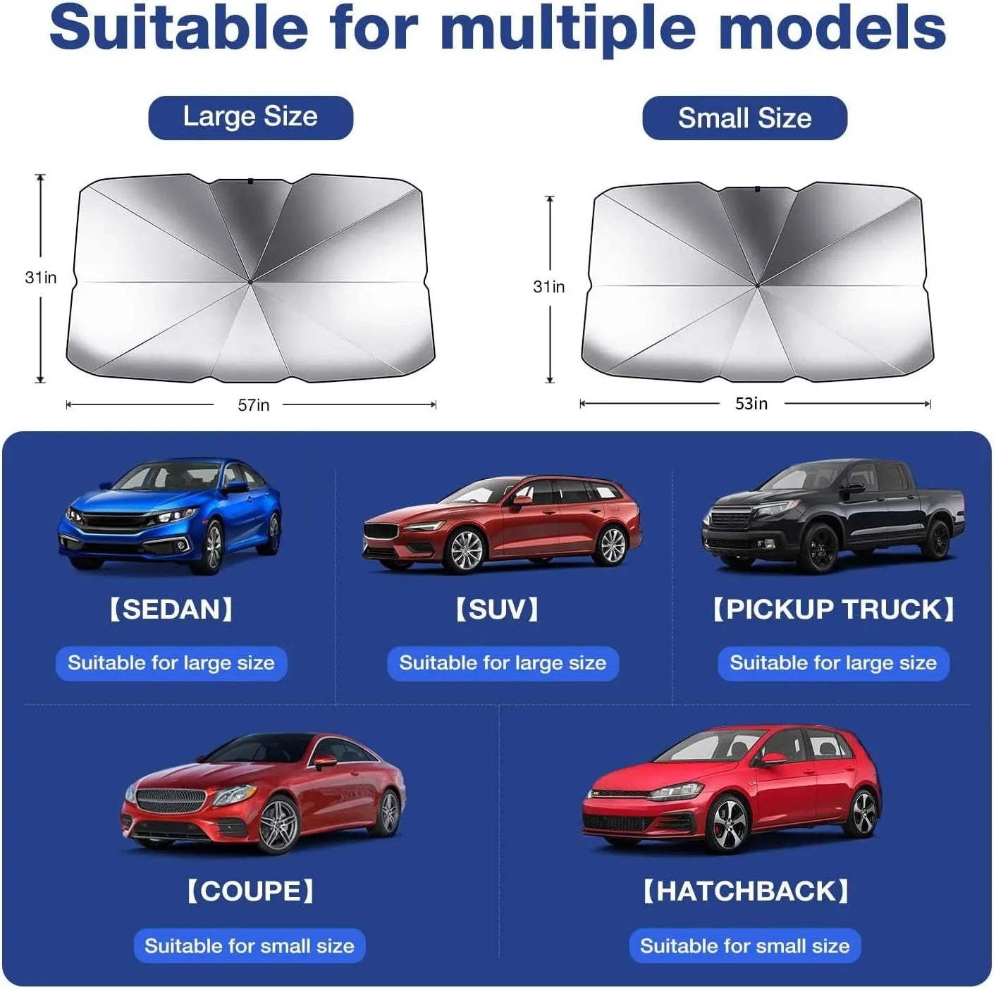 Imported Universal Car Umbrella Windshield Protector