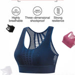 Shockproof Push-Up Breathable Mesh Sports Bra