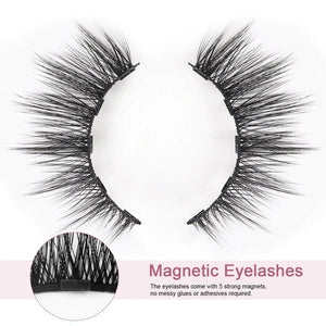 5 Pair Magnetic Eyeliner Eyelashes | NO GLUE NEEDED!