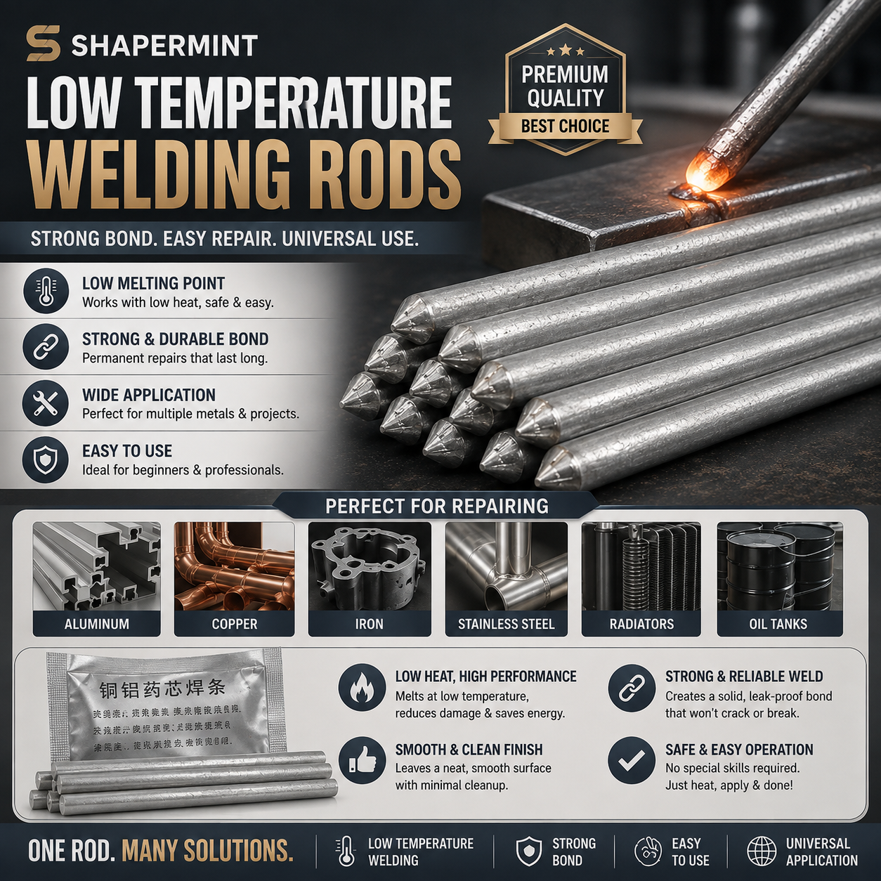 Imported Low Temperature Welding Rods – Universal Metal Repair