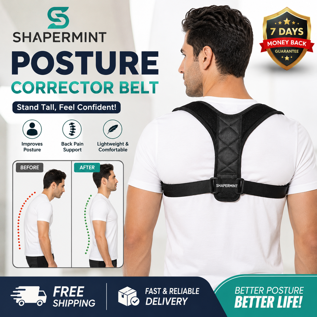 Imported Posture Corrector Belt Now In Just 1499 😍