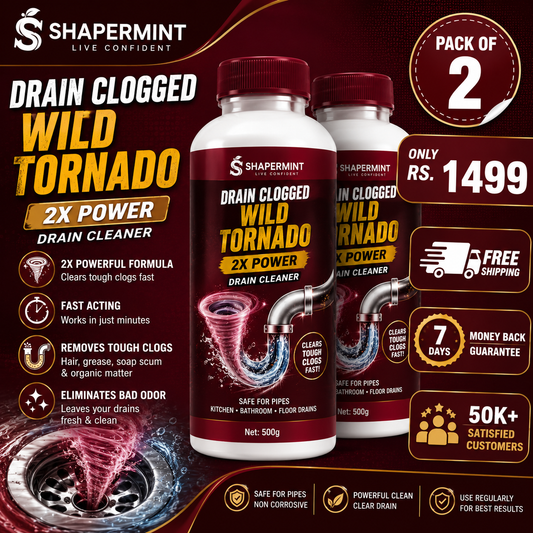 Buy 1 Get 1 Free 2X Power Formula Drain Clogger Wild Tornado™ (Bumper Offer 60% OFF)