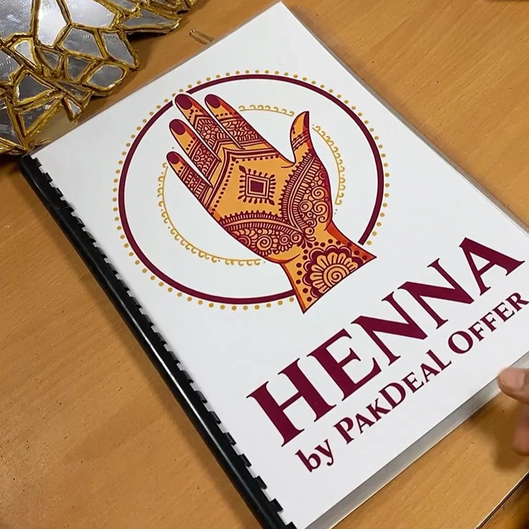 Mehandi Reusable Practice Book + FREE PRACTICE CONE