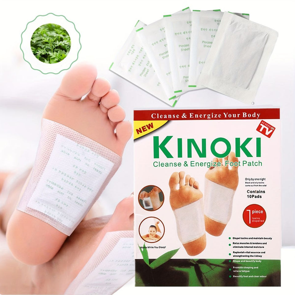 Imported Kinoki Foot Care Pads – Natural Herbal Sleep-Time Patches